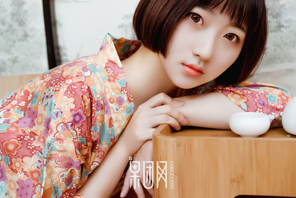 果团网No.132软萌妹子千花甜美日系和服写真