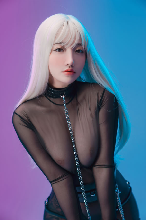 可爱美女孙乐乐白发魔女透视黑丝樱桃诱人