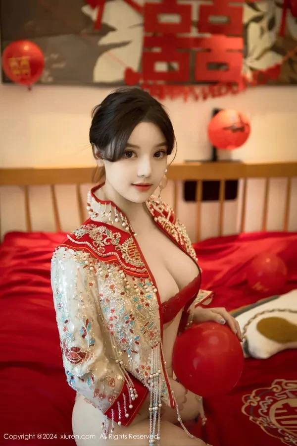 秀人女神豆瓣酱婚闹新娘春光乍泄